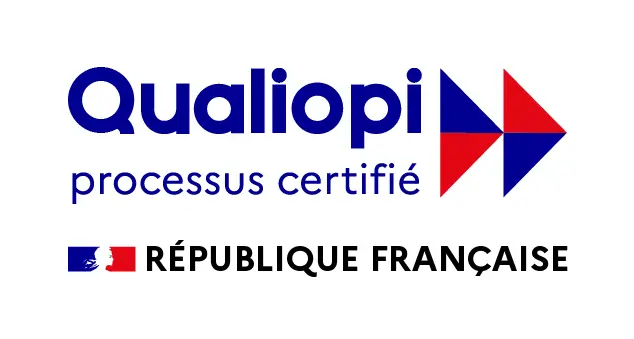 Logo Qualiopi, certification de LS Ferroviaire organisme de formation ferroviaire